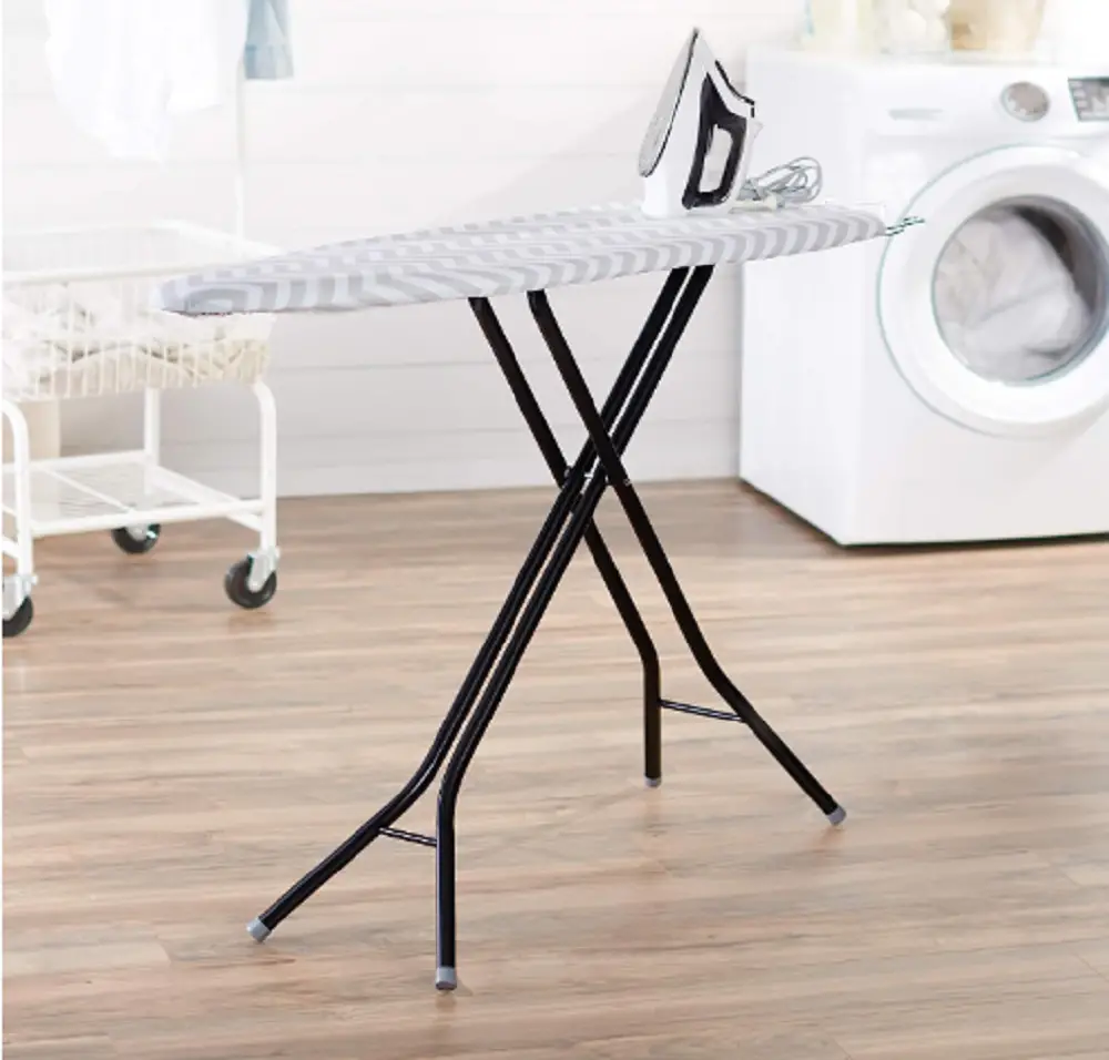 how to fold ironing board with metal rod